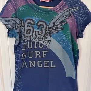 Juicy Couture 63' Juicy Surf Angel T-Shirt Sz Med